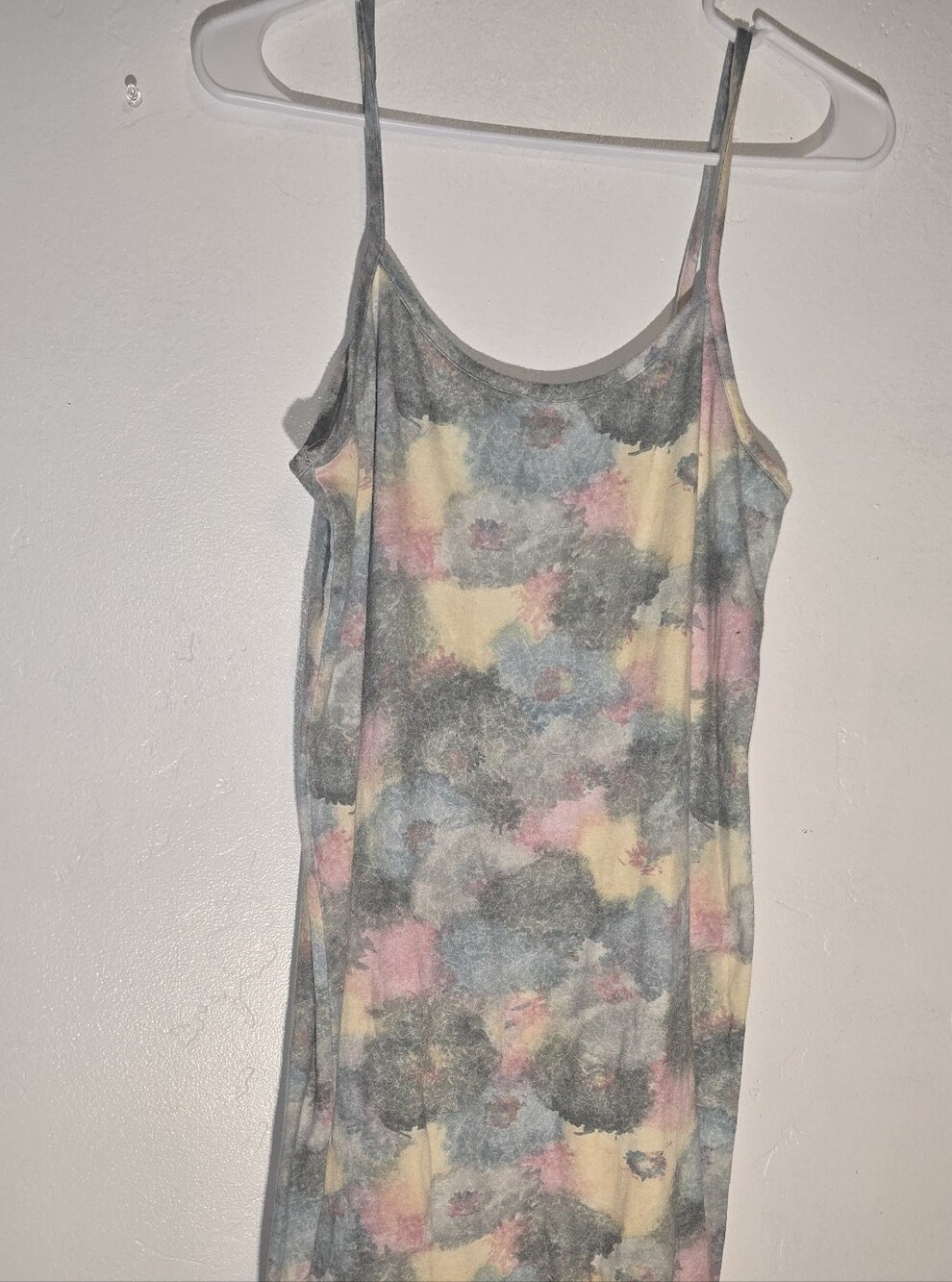 Pastel Cloud Tie-Dye Maxi Skirt - Sleeveless, Flowy